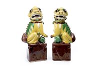 Lot 982 - A PAIR OF CHINESE FOE DOGS
