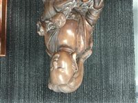 Lot 1127 - A CHINESE CARVING OF GUANYIN