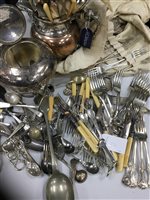 Lot 231 - A COLLECTION OF SILVER PLATED FLATWARE
