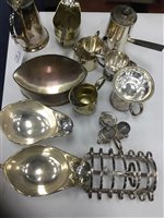 Lot 233 - A COLLECTION OF SILVER PLATED WARES