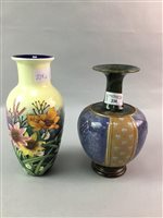 Lot 238 - A ROYAL DOULTON VASE AND AN OLD TUPTON WARE VASE