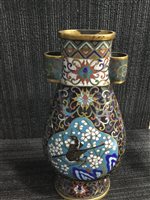 Lot 920 - A PAIR OF CHINESE CLOISONNE VASES