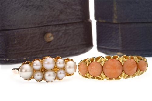 Lot 45 - TWO GOLD DRESS RINGS