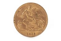 Lot 504 - A GOLD HALF SOVEREIGN, 1914