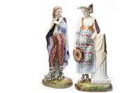 Lot 1245 - A PAIR OF CONTINENTAL FIGURES