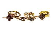 Lot 51 - A COLLECTION OF NINE CARAT GOLD AND OTHER JEWELLERY