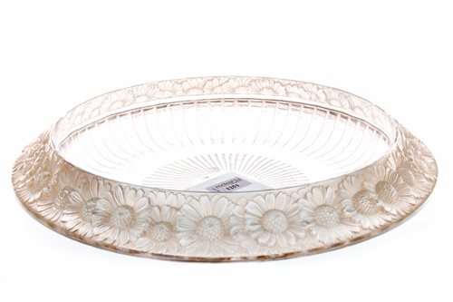 Lot 1251 - A LALIQUE 'MARGUERITE' CRYSTAL BOWL