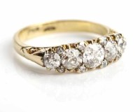 Lot 69 - IMPRESSIVE VICTORIAN DIAMOND RING the boat...