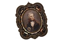 Lot 1775 - A 19TH CENTURY OVAL PORTRAIT MINIATURE OF ADMIRAL LORD NELSON