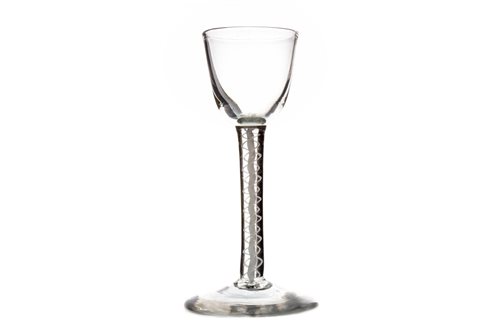 Lot 1255 - A GEORGE III CORDIAL GLASS