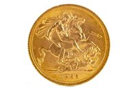 Lot 532 - A GOLD SOVEREIGN, 1965
