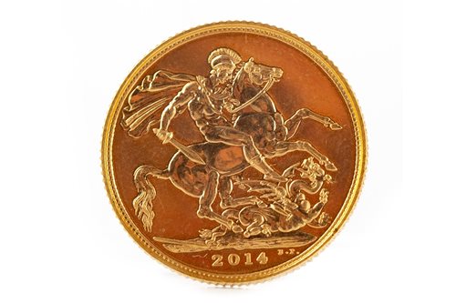 Lot 536 - A GOLD SOVEREIGN, 2014