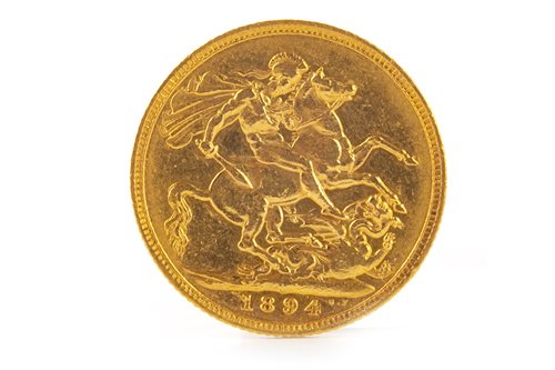 Lot 543 - A GOLD SOVEREIGN, 1894