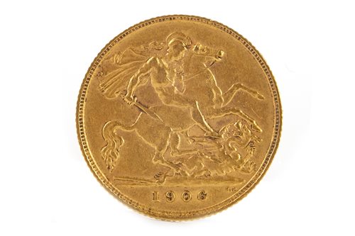 Lot 556 - A GOLD HALF SOVEREIGN, 1906