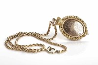 Lot 85 - NINE CARAT GOLD ENAMELLED MEDAL decorated with...