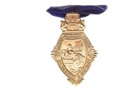 Lot 1779 - A GOLD MASTER PLUMBERS ASSOCIATION MEDAL