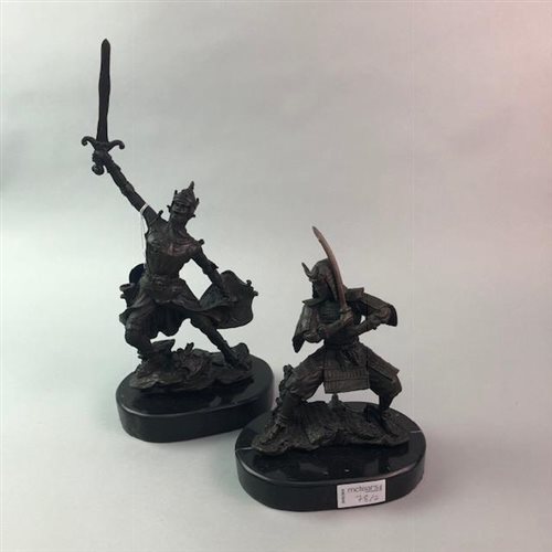 Lot 78 - A LOT OF TWO MAKO BRONZE FIGURES