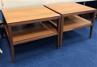 Lot 204 - A LOT OF TWO TEAK OCCASIONAL TABLES