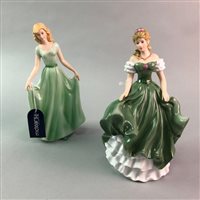 Lot 106 - A LOT OF CERAMIC AND COMPOSITE FIGURES OF LADIES