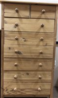 Lot 219 - A LOT OF TWO CHESTS OF DRAWERS AND A BLANKET CHEST