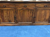 Lot 221 - A MAHOGANY DINING SUITE