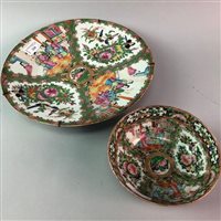 Lot 234 - A CHINESE CANTON PLATE AND BOWL