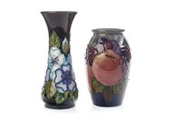 Lot 1201 - A LOT OF TWO MOORCROFT VASES