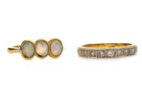 Lot 110 - A LOT OF TWO EARLY TWENTIETH CENTURY RINGS