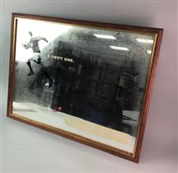 Lot 165 - A REPRODUCTION GUINNESS PUB ADVERTISING MIRROR AND A FAMOUS GROUSE MIRROR