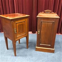 Lot 145 - A LOT OF TWO VICTORIAN BEDSIDE CABINETS