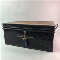 Lot 195 - A LOT OF TWO VINTAGE TIN TRUNKS