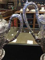 Lot 815 - A VICTORIAN SILVER TEA AND COFFEE SERVICE