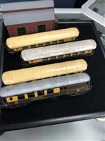 Lot 168 - A LOT OF FIVE TRI-ANG TRAINS WITH ACCESSORIES