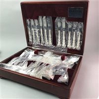Lot 179 - A CANTEEN OF STAINLESS STEEL CUTLERY