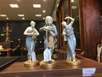 Lot 1203 - A PAIR OF ROYAL WORCESTER STANDING CLASSICAL FIGURES