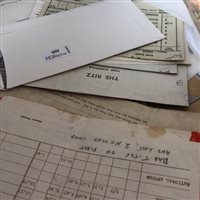 Lot 300 - A LOT OF CINE PROJECTIONISTS TIME SHEETS AND OTHER CINEMATIC EPHEMERA
