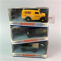 Lot 290 - A LOT OF MODEL VEHICLES INCLUDING THREE BOXED DINKY TOY EXAMPLES