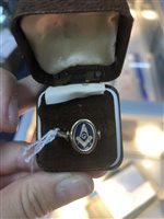 Lot 17 - A LOT OF MASONIC ITEMS INCLUDING A GOLD RING