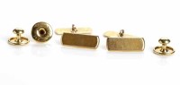 Lot 144 - MID TWENTIETH CENTURY CUFF LINK AND STUD SET...