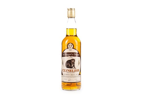 Lot 92 - CLYNELISH MANAGERS DRAM AGED 17 YEARS