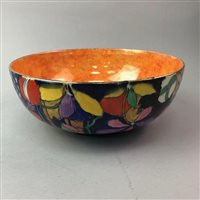 Lot 61 - A CORONA WARE BOWL AND A CHINESE CHARGER