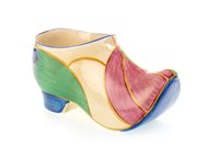 Lot 1207 - A CLARICE CLIFF 'MELON' PATTERN CLOG