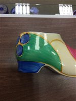 Lot 1207 - A CLARICE CLIFF 'MELON' PATTERN CLOG