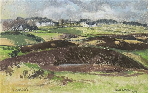 Lot 434 - BURNTSHIELDS, KILBARCHAN, A PASTEL BY MARY ARMOUR