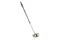 Lot 820 - A SILVER TODDY LADLE WITH TURNED WOOD HANDLE