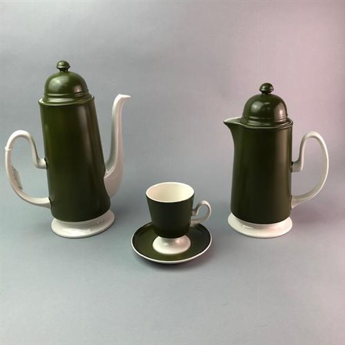 Lot 23 - A CARLTON WARE COFFEE SERVICE AND ANOTHER