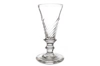Lot 1209 - A GEORGIAN WRYTHEN ALE GLASS
