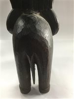 Lot 1009 - A GROUP OF SIX AFRICAN WOOD CARVINGS