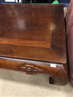 Lot 1025 - LARGE 20TH CENTURY CHINESE COFFEE TABLE