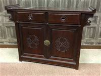 Lot 1026 - A 20TH CENTURY CHINESE SIDEBOARD